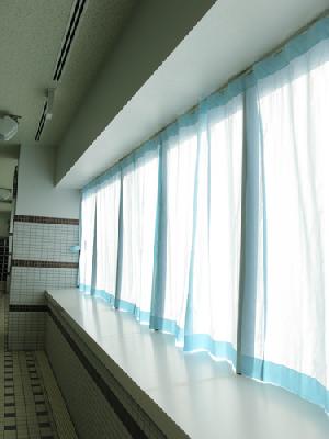 江東区プールサイドのカーテン